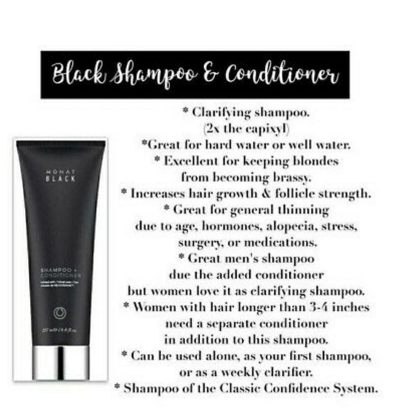 New Monat BLACK Shampoo & Conditioner 2 in 1 - Picture 3 of 5